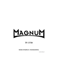 Notice Magnum TV 3750 Televisie