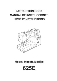 Notice JANOME 625E SEWIST Machine à coudre