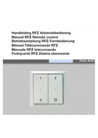 Notice ZEHNDER RFZ Thermostaat