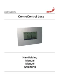 Notice ZEHNDER COMFOCONTROL LUXE Thermostaat