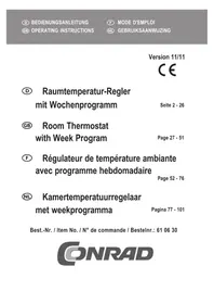 Notice CONRAD 610630 Thermostat