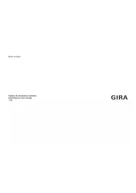 Notice Gira 1186 Thermostat