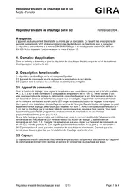 Gira 0394 - Thermostat