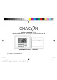 Notice CHACON 54316 Thermostat