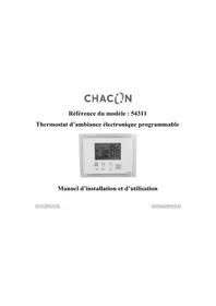 Notice CHACON 54311 Thermostat