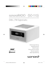 Notice SONORO SO110 Radio