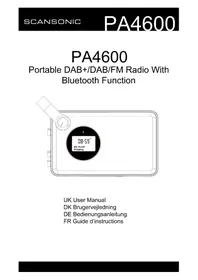 Notice SCANSONIC PA4600 Radio