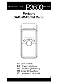 Notice SCANSONIC PA3600 Radio