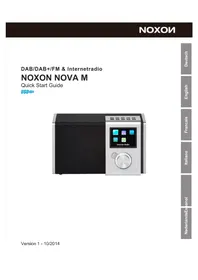 Notice Noxon NOVA M Radio