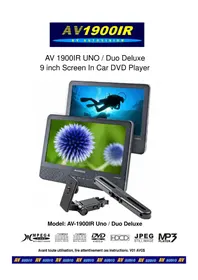 Notice Autovision AV1900IR UNO Lecteur dvd