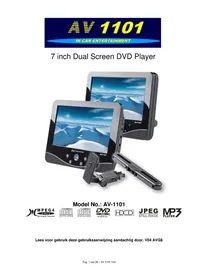 Notice Autovision AV1101 Lecteur dvd