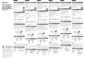 Notice DENON AHC120MA écouteurs