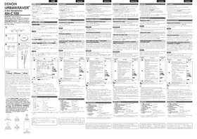 Notice DENON AHC100 écouteurs