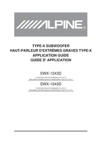 ALPINE SWX1243D - Haut-parleur voiture