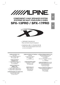 ALPINE SPX13PRO - Haut-parleur voiture