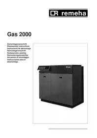 Notice Remeha GAS 2000 Chaudière de chauffage central