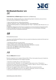 Notice SEG IBLU 1310 Haut-parleur