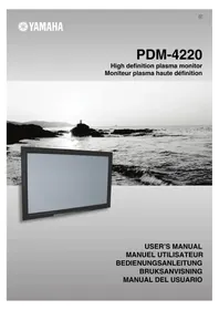 Notice YAMAHA PDM4220 Téléviseur