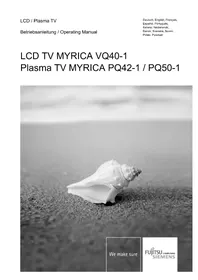 Notice FUJITSU SIEMENS MYRICA PQ421 Téléviseur