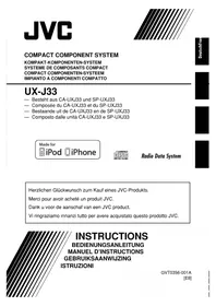 Notice JVC UXJ33 Altoparlante