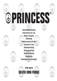 Silver Mini Fridge 282515 PRINCESS