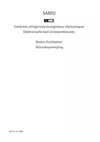 Notice AEG-ELECTROLUX SANTO 86378 KG18 Réfrigérateur