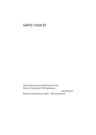 Notice AEG-ELECTROLUX SANTO 75428 DT Réfrigérateur