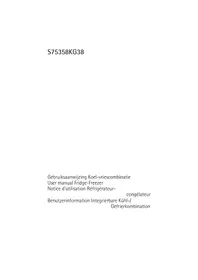 Notice AEG-ELECTROLUX SANTO 75358 KG38 Réfrigérateur