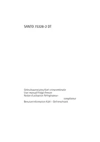 Notice AEG-ELECTROLUX SANTO 75328 DT2 Réfrigérateur