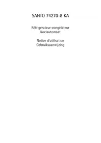 Notice AEG-ELECTROLUX SANTO 74270 KA8 Réfrigérateur