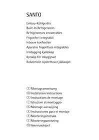 Notice AEG-ELECTROLUX SANTO K 88800 E Réfrigérateur