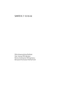 Notice AEG-ELECTROLUX SANTO SK 78803 I Réfrigérateur