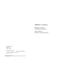 Notice AEG-ELECTROLUX SANTO SK 71003 I Réfrigérateur