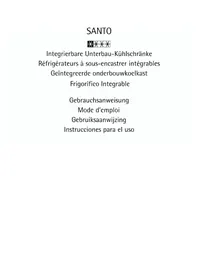 Notice AEG-ELECTROLUX SANTO U 960405I Réfrigérateur