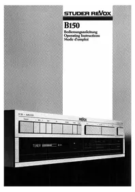 Notice REVOX B150 Récepteur audio