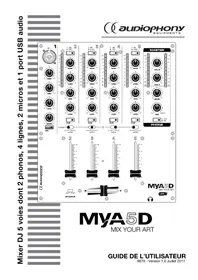 Notice Audiophony MYA5D Table de mixage