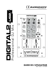 Notice Audiophony DIGITAL2 Table de mixage