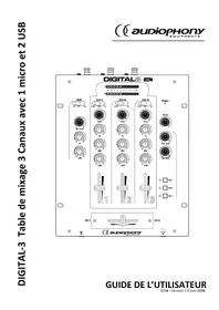 Notice Audiophony DIGITAL3 Table de mixage