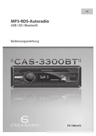 Notice CREASONO CAS3300BT PX1580 Autoradio