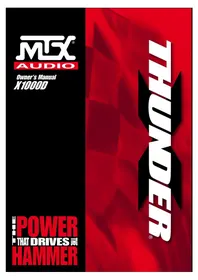 Notice MTX Audio X1000D Autoradio