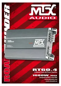 Notice MTX Audio RT604 Autoradio