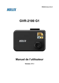 Notice HOLUX GVR2100 G1 Dashcam