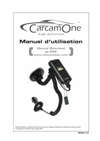 Notice CamOne CAR HD 72 Dashcam