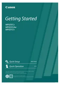 Notice CANON ISENSYS MF635CX Impressora