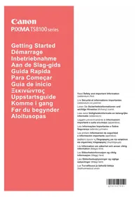 Notice CANON PIXMA TS8150 Skriver