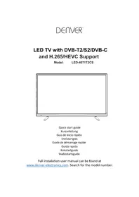 Notice DENVER LED4071T2CS Televisie