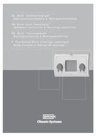 Notice Brink KLOKTHERMOSTAAT Thermostat