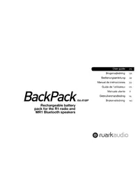 Notice Ruark Audio BACKPACK RAR1BP Radio