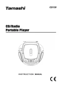 Notice TAMASHI CD130 Lecteur/enregistreur de cd