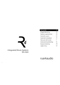 Notice Ruark Audio R4 MK3 Système hifi